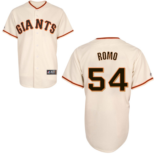 Sergio Romo #54 Youth Baseball Jersey-San Francisco Giants Authentic Home White Cool Base MLB Jersey